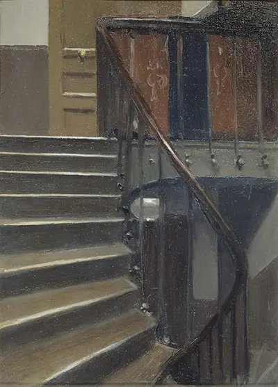 Stairway at 48 Rue de Lille Paris Edward Hopper